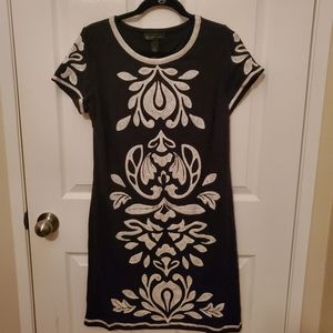 INC Embroidered Knee Length Dress Size Medium Petite